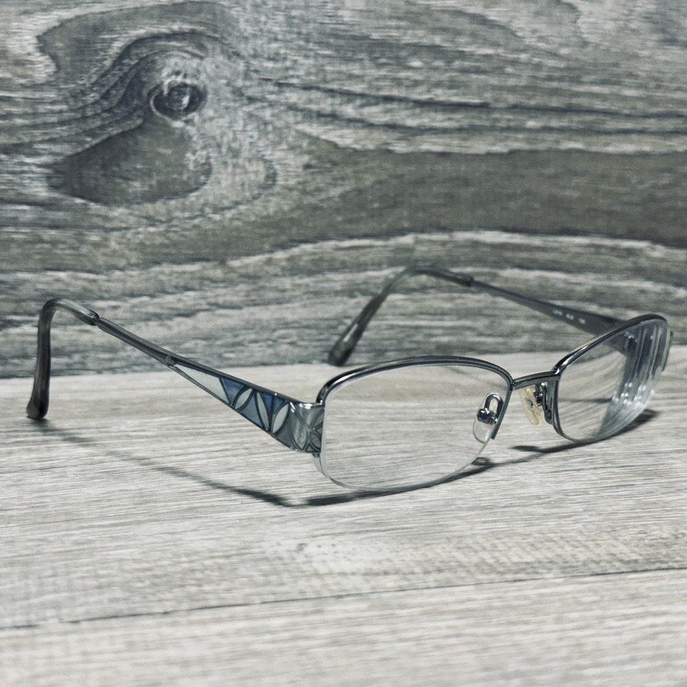 Liz Claiborne L319 6LB Eyeglass Frames Womens 53-17-135 Gray Rectangle Geometric